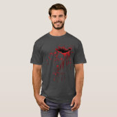 Blood Splatter Blood Stained Halloween Zombie vint T-Shirt (Vorne ganz)