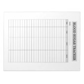 BLOOD SUGAR TRACKER NOTIZBLOCK (Vorderseite)