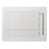 BLOOD SUGAR TRACKER NOTIZBLOCK (Vorderseite)