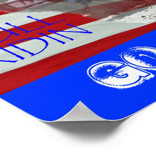 BLOOD SWEAT BULL RIDIN, Go Rodeo Poster (Ecke)