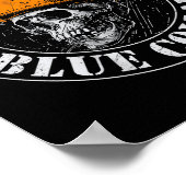 Blood Sweat Profanity Construction Worker Skull Bl Poster (Ecke)