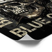Blood Sweat Profanity Construction Worker Skull Bl Poster (Ecke)