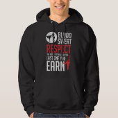 Blood Sweat Respect hapkido taekwondo karate judo Hoodie (Vorderseite)