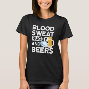Blood Sweat Rugby und Beers Fiji Rugby T-Shirt
