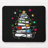 Blood Tube Christmas Tree Phlebotomist Tech Phleb Mousepad (Vorne)