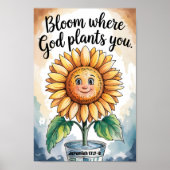 Blood, wo Gott Pflanze Sie Christlich Kinderzimmer Poster (Vorne)