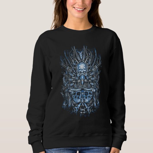 Bloodboy Horror Illustration Dark CyBorg SciFi Sweatshirt (Vorderseite)