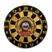 Bloodcurdling einschüchterndes des Zuckerschädels Dartscheibe (vorne)