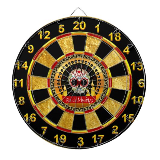 Bloodcurdling einschüchterndes des Zuckerschädels Dartscheibe (vorne)