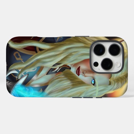 Bloodelf Magician Case-Mate iPhone Hülle (Rückseite (Horizontal))