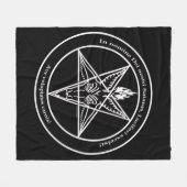 Bloodfire Baphomet kundenspezifische mittlere Fleecedecke (Vorderseite (Horizontal))