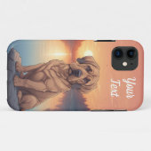 Bloodhound am See Case-Mate iPhone Hülle (Rückseite (Horizontal))