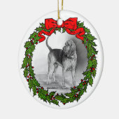 Bloodhound Art by Glenda S. Harlan Keramik Ornament (Links)