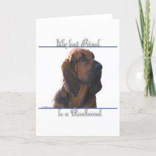Bloodhound Best Friend; Bloodhound Geschenke; Feiertagskarte