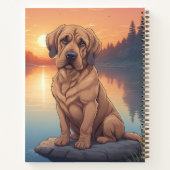 Bloodhound by Lake Notizblock (Rückseite)