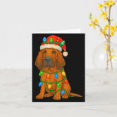 Bloodhound Christmas Lights Dog Lover Xmas Pajama Karte (Gelbe Blume)