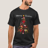Bloodhound Christmas Tree Xmas Dog Lover Swea T-Shirt (Vorderseite)