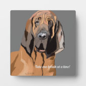 Bloodhound Digital Zeichnend Fotoplatte (Vorderseite)