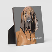 Bloodhound Digital Zeichnend Fotoplatte (Vorderseite)