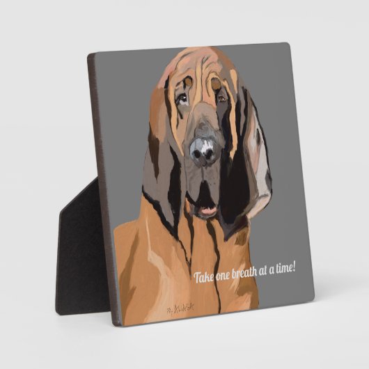 Bloodhound Digital Zeichnend Fotoplatte (Vorderseite)