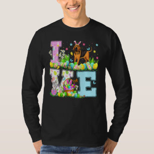 Bloodhound Dog Ostereier Jagd Die sonnige Liebe Bl T-Shirt