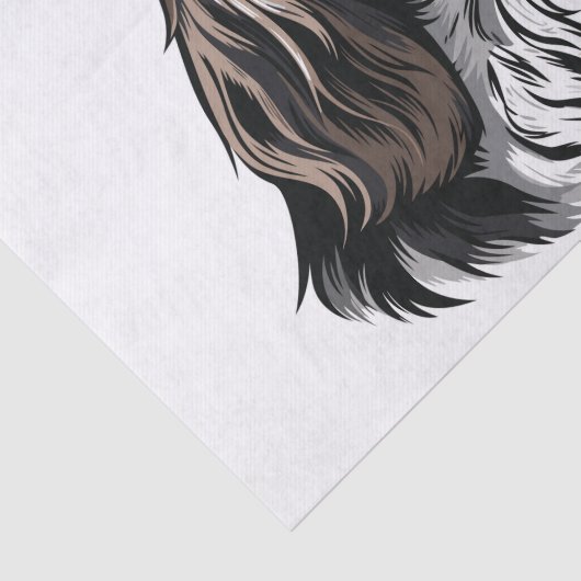 Bloodhound dog portrait seidenpapier (Ausschnitt)