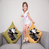 Bloodhound dog portriat nursery pillow kissen