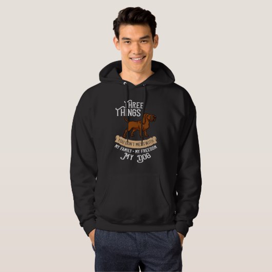 Bloodhound Dog Puppies Owner Hoodie (Vorne ganz)