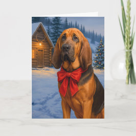 Bloodhound Holiday  Karte
