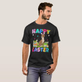 Bloodhound Hund Happy Oster Bunny Bloodhound Easte T-Shirt (Vorne ganz)