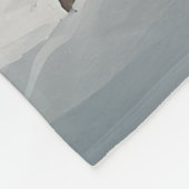 Bloodhound Hund im Schnee Weihnachten Fleecedecke (Ecke)