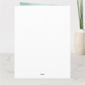 Bloodhound Hund im Schnee Weihnachten Karte (Rückseite)