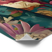 Bloodhound In Suit Poster, Bloodhound Portrait Poster (Ecke)