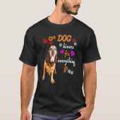 Bloodhound Kisses Fix Alles Niedliche Bloodhound D T-Shirt (Vorderseite)
