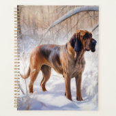 Bloodhound lassen es Weihnachten schnee Planer (Vorderseite)