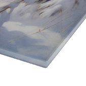 Bloodhound lassen es Weihnachten schnee Schneidebrett (Ecke)