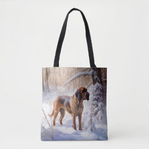 Bloodhound lassen es Weihnachten schnee Tasche