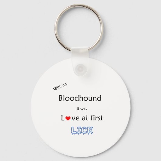 Bloodhound Lick Design Schlüsselanhänger (Vorderseite)