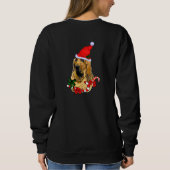 Bloodhound Liebhaber Weihnachten froh Sweatshirt (Rückseite)