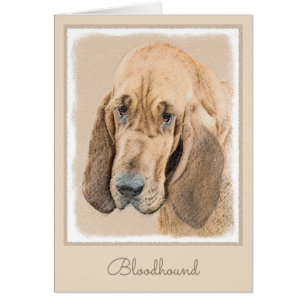 Bloodhound-Malerei - Niedliche Original Hunde-Kuns