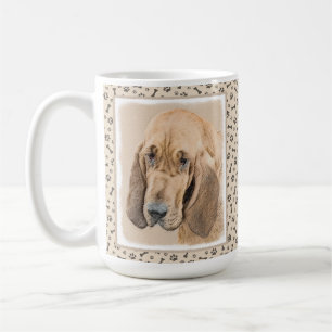 Bloodhound-Malerei - Niedliche Original Hunde-Kuns Kaffeetasse