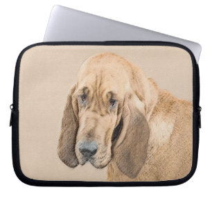 Bloodhound-Malerei - Niedliche Original Hunde-Kuns Laptopschutzhülle