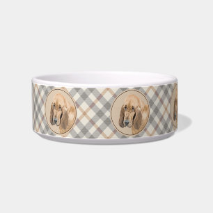 Bloodhound-Malerei - Niedliche Original Hunde-Kuns Napf