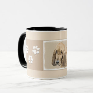 Bloodhound-Malerei - Niedliche Original Hunde-Kuns Tasse
