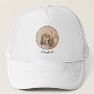 Bloodhound-Malerei - Niedliche Original Hunde-Kuns Truckerkappe