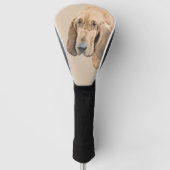 Bloodhound-Malerei - Niedliche Original-Hundekunst Golf Headcover (Vorderseite)