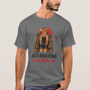 Bloodhound Mama Dog Bandana Dog Lover Geschenke T-Shirt