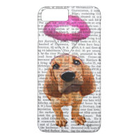 Bloodhound mit Angelic Pink Halo