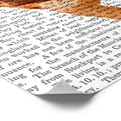 Bloodhound mit Angelic Pink Halo Poster (Ecke)