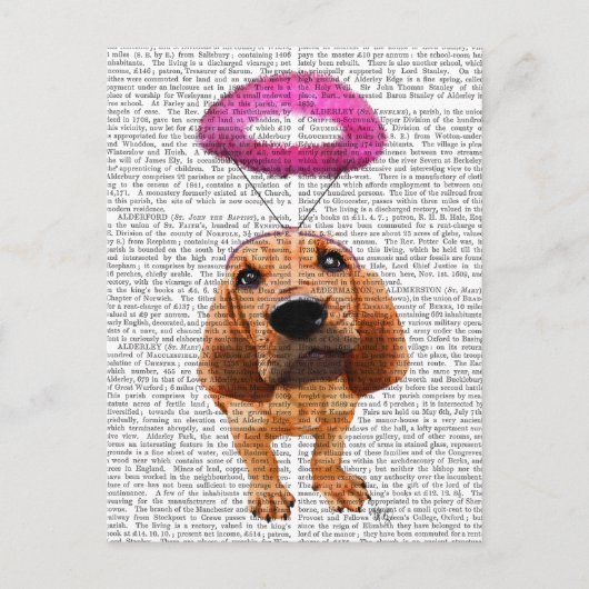 Bloodhound mit Angelic Pink Halo Postkarte (Vorderseite)